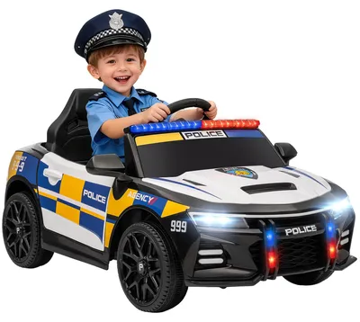 Produktbild von AIYAPLAY 12V Kinder Elektroauto Polizei Polizeiauto mit Fernbedienung Sirene