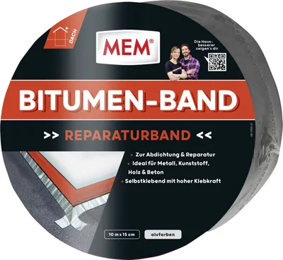 Produktbild von MEM Bitumen-Band 10 m x 15 cm alu