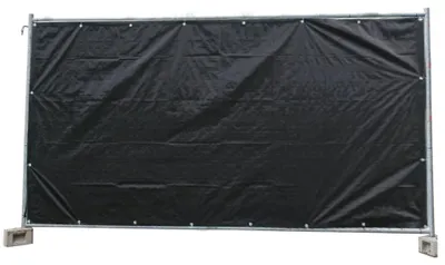 Productafbeelding van Zwarte Bouwhekzeilen 10 stuks, 160g/m², 1,76m x 3,41m – duurzaam en weerbestendig