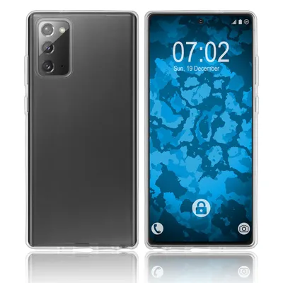 Produktbild von PhoneNatic Case kompatibel mit Samsung Galaxy Note 20 - Crystal Clear Silikon Hülle crystal-case Cover