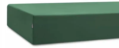 Produktbild von MUMLA Baumwoll-Bettlaken Flaschengrün mit Gummizug 90x180 cm