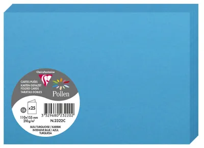 Image de Pollen by Clairefontaine 2322C Pollen by Clairefontaine, carte double C6, Caraïbes