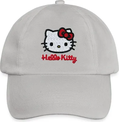 Produktbild von Spreadshirt Hello Kitty Stick Portrait Baseballkappe, One size, Grau