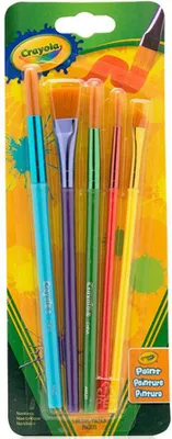 Zdjęcie produktu dla Crayola | Zestaw pędzli do malowania - 5 sztuk - Dla dzieci - Pędzle do malowania - Pędzle do prac ręcznych