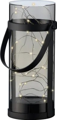 Produktbild von LED Solar Laterne Acryl 25 cm rauchgrau