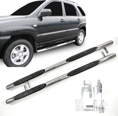 Obrázek produktu pro J&J Automotive | Boční nerezové rámy pro Kia Sportage 2004-2009