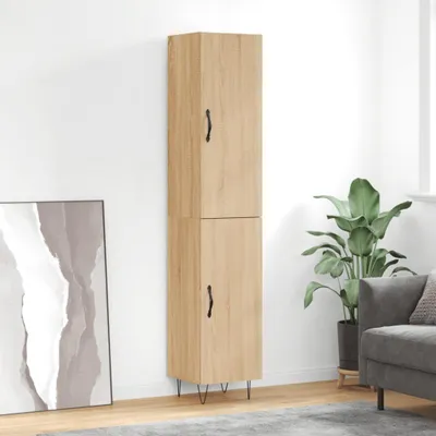Zdjęcie produktu dla vidaXL Deska wysoka dąb sonoma 34,5x34x180 cm Materiał drewnopochodny
