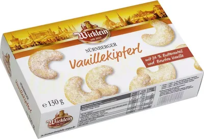 Produktbild von Wicklein Nürnberger Vanillekipferl mit Puderzucker 130g 12er Pack