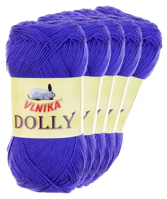 Produktbild von 5 x 100g Strickgarn Dolly Uni Häkelgarn Handstrickgarn Wolle Farbwahl