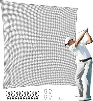Produktbild von Famanu Golfnetz 3 x 46 m - strapazierfähiges Nylon für Indoor- und Outdoor-Sport