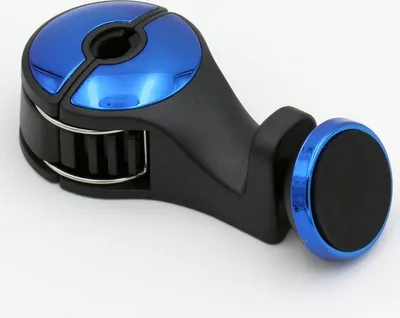 Produktbild von Auto Kopfstütze Telefon Halter Mount Haken Rücksitz Universal Handy Halterung, Farbe:Blau
