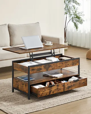 Obrázek produktu pro Konferenční stolek VASAGLE, výškově nastavitelný stolek do obývacího pokoje, 50 x 100 x (48-63) cm