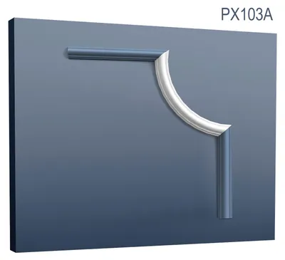 Immagine prodotto di Orac Decor Px103A Axxent Elemento decorativo angolare Profilo di cornice per modanatura di pareti e piastrelle Profilo decorativo di stucco Px103 | 19 cm