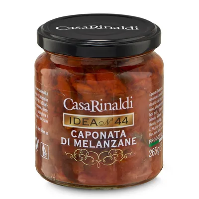 Immagine prodotto di Casa Rinaldi Caponata di melanzane leggermente piccante e aromatica 265g