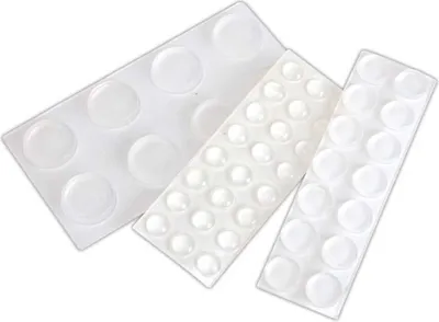 Image de KRAFTMANN 80866 Kit de tampons élastiques, 46 pièces, autocollants, transparents