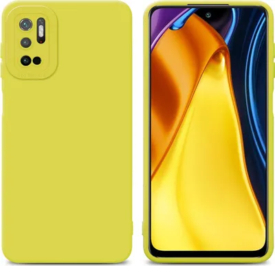 Produktbild von Cadorabo Hülle für Xiaomi RedMi NOTE 10 5G / POCO M3 PRO 5G Schutz Hülle in Gelb TPU Silikon Etui Case Handyhülle