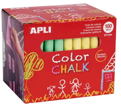 Produktbild von APLI Kids 14575, 100 Stück(e), Blau, Grün, Lila, Orange, Rot, Gelb, 6 Farben
