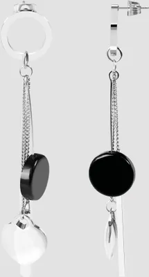 Produktbild von Akzent Edelstahl Ohrstecker, silberfarbig