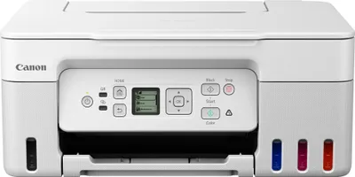 Produktbild von Canon PIXMA G3571 MegaTank - Multifunktionsdrucker - Farbe - Tintenstrahl - nachfüllbar - Legal (216 x 356 mm)/A4 (210 x 297 mm) (Original) - A4/Legal (Medien) - bis zu 11 ipm (Drucken) - 100 Blatt - USB 2.0, Wi-Fi(ac) - weiß