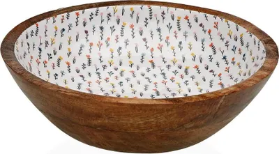 Image de Saladier Versa Fleur Bois Mangue 24 x 7 x 24 cm