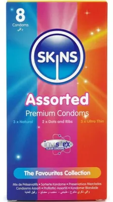 Produktbild von Skins Condoms Skins - Sortierte Premium-Kondome Packung 8