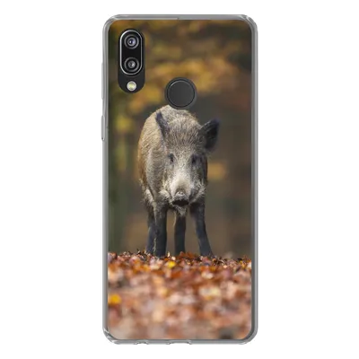 Produktbild von MuchoWow® Handyhülle Schutzhülle Hülle für Huawei P20 Lite (2020) Wildtier - Wald - Herbst Silikon Softcase Handy Hülle - Kartenhalter