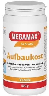 Obrázok produktu pre Megamax Build Up Food Vanilkový prášok 500 g