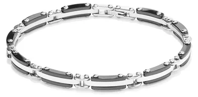Produktbild von Herrenarmreif Radiant RH000002 Schwarz Silberfarben