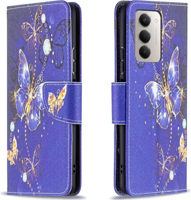 Produktbild von Für Xiaomi Redmi 15 5G Kunstleder Motiv Design Book Wallet Schutz Tasche Hülle
