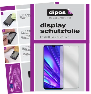 Produktbild von 2x Schutzfolie für Oppo Realme 5 klar Displayschutzfolie Folie Display Schutz dipos