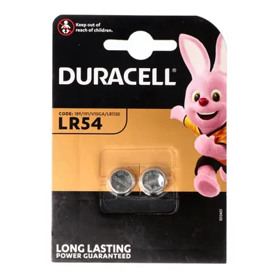 Produktbild von Duracell Knopfzelle LR54, AG10, LR54, LR1130, 189, RW89, 2er Blister