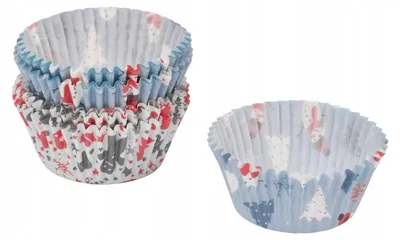 Obrázek produktu pro Tadar Košíčky na muffiny Sněhulák 60 ks 5x6,5x3 cm