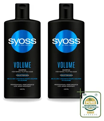 Image de 2 flacons de shampooing volumisant Syoss - 440 ml - Lot de 2