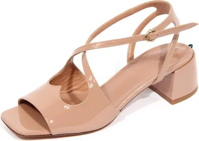 Produktbild von G4716 sandalo donna A.BOCCA beige patent leather sandals woman