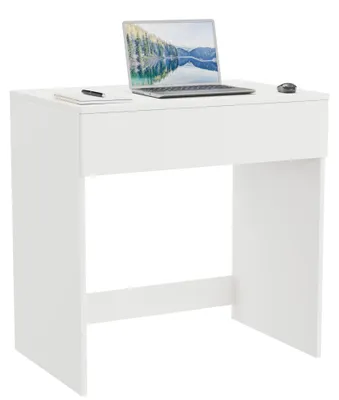 Imagen del producto de Escritorio con cajón, 75 cm, blanco, compacto, ideal para el hogar