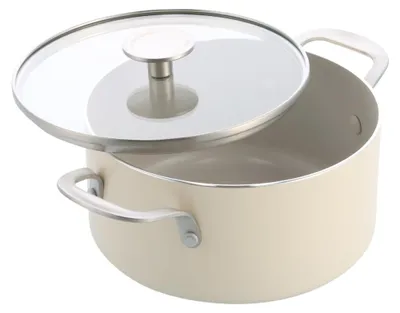 Obrázek produktu pro Hrnec KitchenAid z hliníku s skleněnou poklicí, objem 3,11 litru, průměr 20 cm, s nepřilnavým keramickým povrchem bez obsahu PFAS