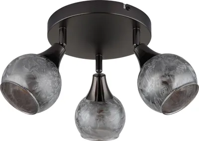 Produktbild von GLOBO 54360-3, Schwarz, Glas, Metall, IP20, I, E14, 40 W