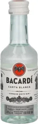 Produktbild von Bacardi Ron Carta Blanca Superior 40% Vol. 0,05l PET