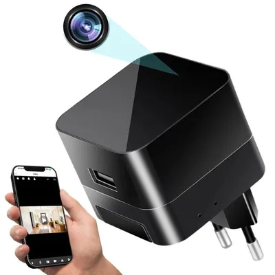 Zdjęcie produktu dla iUni IP90 Ładowarka do Mała kamery USB, Wi-Fi, Full HD, noktowizor, Gniazdo na kartę microSD, podgląd na żywo w telefonie