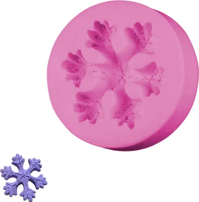 Immagine prodotto di Stampo per fondente in silicone, fiocco di neve, circa 7x7x1,6 cm