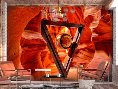 Produktbild von Vlies Fototapete 3D Effekt 400x280 cm Tapeten Wandtapete XXL Abstrakt geometrisch Kugel Illusion n-C-0347-a-a