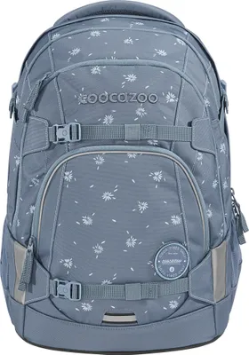 Image de coocazoo sac d'école Mate School Backpack Bloomy Daisy bleu gris
