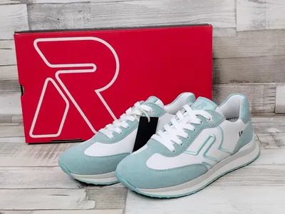 Produktbild von Rieker Sneakers weiss/hellblau zum Schnüren 36