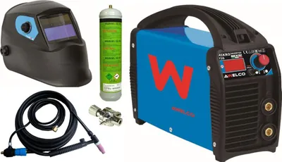 Image de Poste à souder MMA et TIG Lift 150 Ampères + Pack Cagoule LCD + Torche tig + Gaz + détendeur MIKROTIG 170 AWELCO