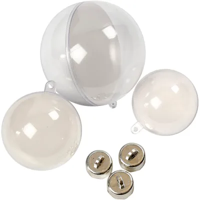 Produktbild von Creativ Company Deko Kugel Set - Acryl Bastelkugeln 60 Stück