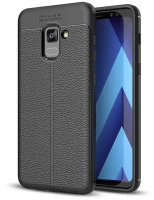 Immagine prodotto di Samsung Galaxy A8 Plus 2018 Custodia per telefono cellulare in pelle da NALIA Custodia con copertura in silicone