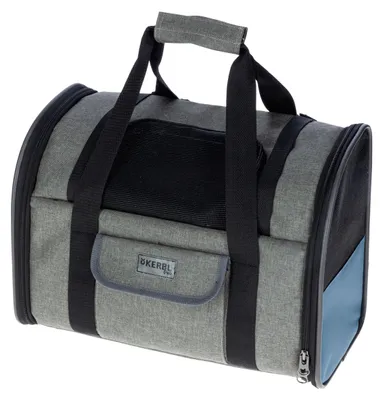 Hunderucksack Vacation 43x24x30 cm, grau/blau, Oxford-Stoff
