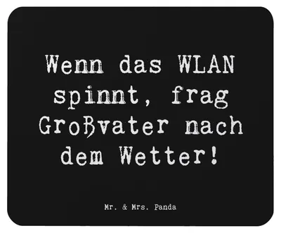 Produktbild von Mr. & Mrs. Panda Mousepad Spruch Großvater Wissen - Schwarz - Geschenk, pc, Liebe, Familie, für, Humor, Mauspad, computermatte, Mouse Pad, laptop, Generationen, Jubiläen