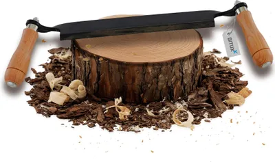 Produktbild von Bituxx Zugmesser für Holz Ziehmesser Schäleisen Zieheisen gerade 13" MS-19576