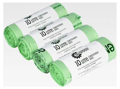 Produktbild von 10 Liter kompostierbarer BioBag Küchenmüllsack, 100 Stück